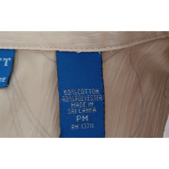 Karen Scott Sport Medium Women's Button Up Casual Cotton Blend Top - Picture 5 of 5